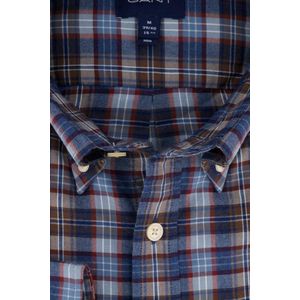 Gant - Indigo Check - Overhemd - Lange Mouwen