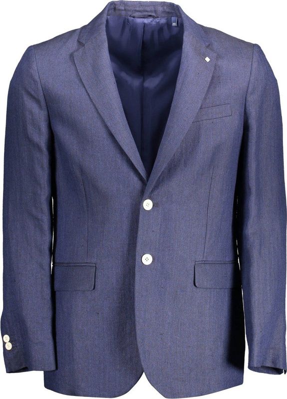 Gant - Classic Regular Jacket - Blazer - Blauw - Linnen