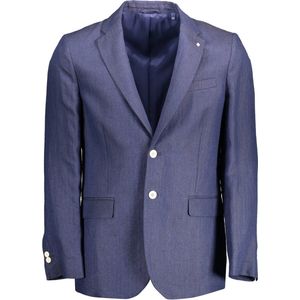 Gant, Heren, Jassen, Blauw, Maat: XL Linnen,