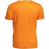 Gant - T-shirt - Oranje - Korte Mouwen - Linnen