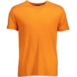 Gant - T-shirt - Oranje - Korte Mouwen - Linnen