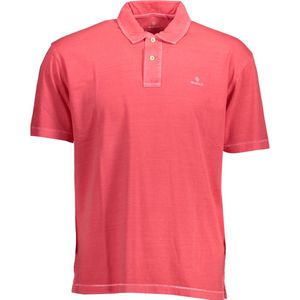 Gant Rugger - Katoenen Poloshirt - Roze - Korte Mouwen
