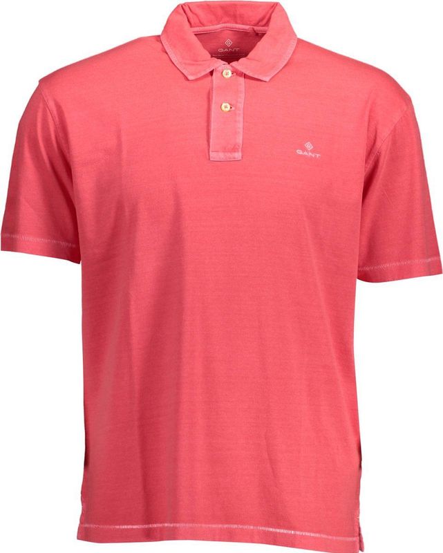 Gant Rugger - Katoenen Poloshirt - Roze - Korte Mouwen