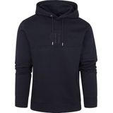 Gant - Hoodie Tonal Shield Donkerblauw - Heren - Regular-fit