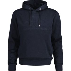 GANT Tonal Archive Shield Sweatshirt met capuchon, nachtblauw, XXXXL heren, Blauw