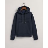 Gant Reg Tonal Shield Capuchon Blauw Vrouw