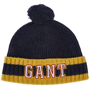 GANT Unisex kinderen D2 Pompom Beanie-muts, Evening Blue, L-XL