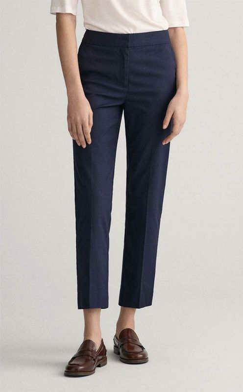 Gant - 4150237 - Slim Fit Sigarettenbroek - Bruin - Casual - Katoen