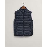 GANT Herenvest Light Down Gilet vest, evening blue, standaard, evening blue, XS
