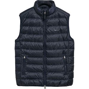 GANT Herenvest Light Down Gilet vest, evening blue, standaard, evening blue, XS