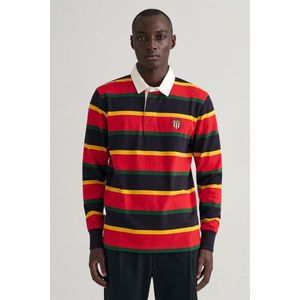 Gant - Rugby Trui - Rood Gestreept - 100% Katoen