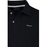 Gant - Poloshirt - Zwart - Katoen