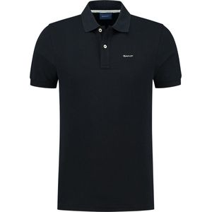 Gant - Poloshirt - Zwart - Katoen