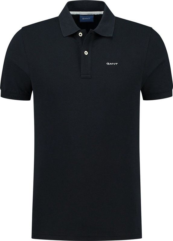 Gant - Poloshirt - Zwart - Katoen