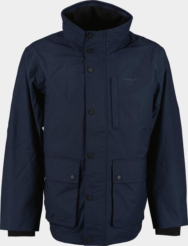Gant - Zomerjack - Blauw - 57% Katoen - 43% Polyamide