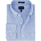 Gant - Casual Hemd - Blauw - Linnen