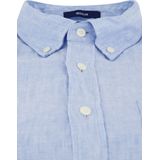 Gant - Casual Hemd - Blauw - Linnen