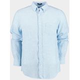 Gant - Casual Hemd - Blauw - Linnen