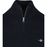 Gant - 8030164 Rits Vest - Casual - Navy - Katoen
