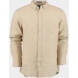 Gant - Regular Ut Garment Dyed Overhemd - Beige - 100% Linnen