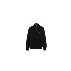 Trui GANT Men Cotton Half Zip Black