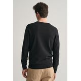 GANT - Cotton V-Neck - Trui - Zwart - 100% Katoen - Regular Fit