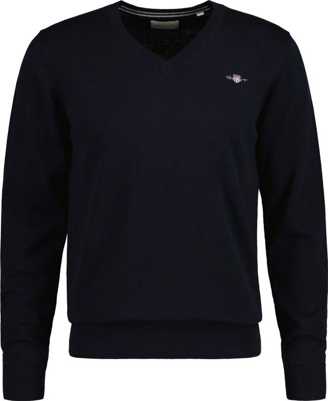 Gant, Heren, Truien, Blauw, Maat: S Katoen,