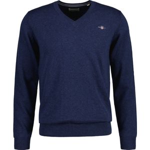 Gant Pullover V-Hals Jeans Blauw - Heren - Pullovers