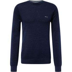 Gant - 8040521 Trui - Gebroken Wit - Katoen Piqué - Lange Mouwen
