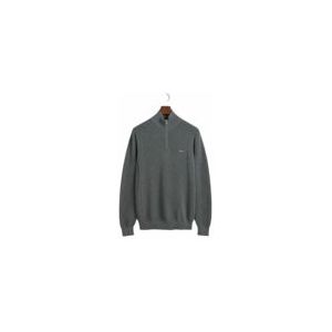 Trui GANT Men Cotton Half Zip Dark Grey Melange 24-S