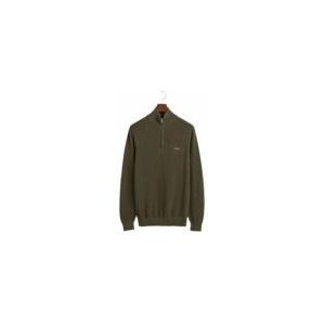 Trui GANT Men Cotton Half Zip Juniper Green 24-XL