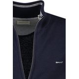 Object - Gehaakt Vestje - Blauw - Korte Mouwen - V-hals