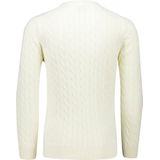 Gant Strickpullover "COTTON CABLE C-NECK", mit Wappen-Logostickerei auf der Brust