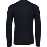 GANT - Cotton Cable C-Neck - Trui - Zwart