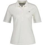 GANT - Piqué Polo Shirt - Katoen - Slim Fit - Korte Mouwen - Zijsplitten
