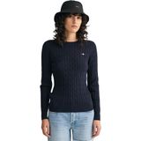 GANT Trui  navy / vuurrood / zilver / wit