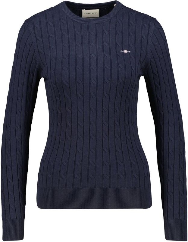 GANT Trui  navy / vuurrood / zilver / wit