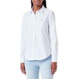 GANT Dames Slim Stretch Oxford Shirt Blouse, wit, 34