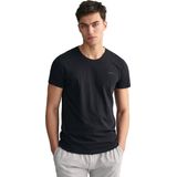 GANT - Herenonderhemd - Katoen - Ronde Hals - Korte Mouwen - Normale Pasvorm