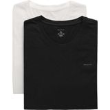 GANT - Herenonderhemd - Katoen - Ronde Hals - Korte Mouwen - Normale Pasvorm