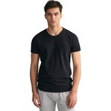 GANT - Herenonderhemd - Katoen - Ronde Hals - Korte Mouwen - Normale Pasvorm