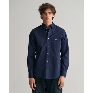 Gant Casual Hemd Poplin Navy - Größe 3XL