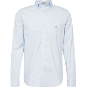 GANT Reg Poplin T-shirt heren overhemd, Lichtblauw, L