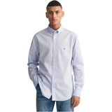 Gant - 3000100 Overhemd - Blauw - Katoen - Regular Fit - Lange Mouwen