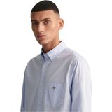Gant - 3000100 Overhemd - Blauw - Katoen - Regular Fit - Lange Mouwen
