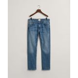 Jeans - Katoen 97% / Polyester 2% / Elastaan 1% - Blauw