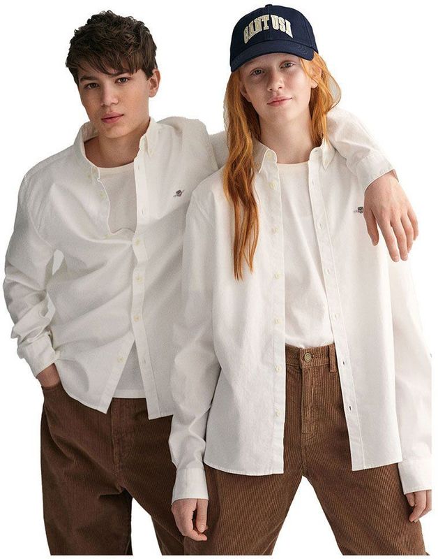 GANT - Shield Oxford - Overhemd - Wit