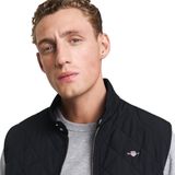 GANT - Quilted Windcheater Vest - Zwart - Bodywarmer