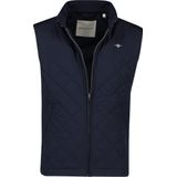 GANT Heren Quilted Windcheater Vest vest, Evening Blue, Standaard, evening blue, XS