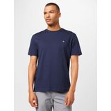 Gant T-shirt Shield Logo Navy - Heren - Print T-shirts